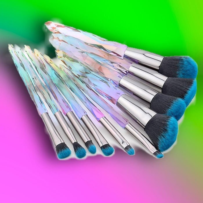 LUXURY PASTEL CRYSTAL BRUSH SET (10 PCS)