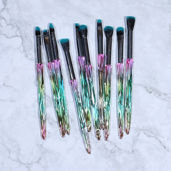 LUXURY PASTEL CRYSTAL BRUSH SET (10 PCS)